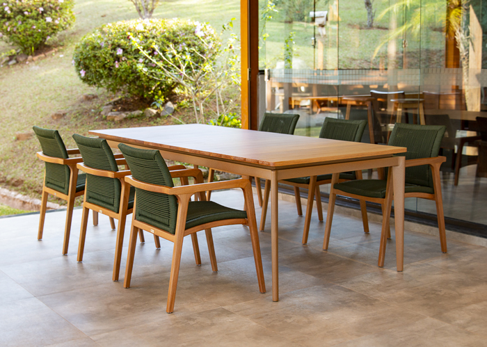 Mesa de Jantar Fazana em madeira